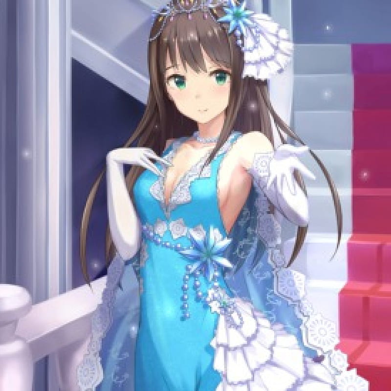 Blue Eyes Anime Girl With Blue Dress Butterflies 4K HD Anime Girl  Wallpapers | HD Wallpapers | ID #96787