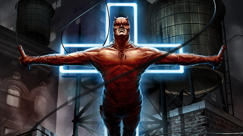Daredevil Art Direction, daredevil, superheroes, artwork, behance, HD wallpaper