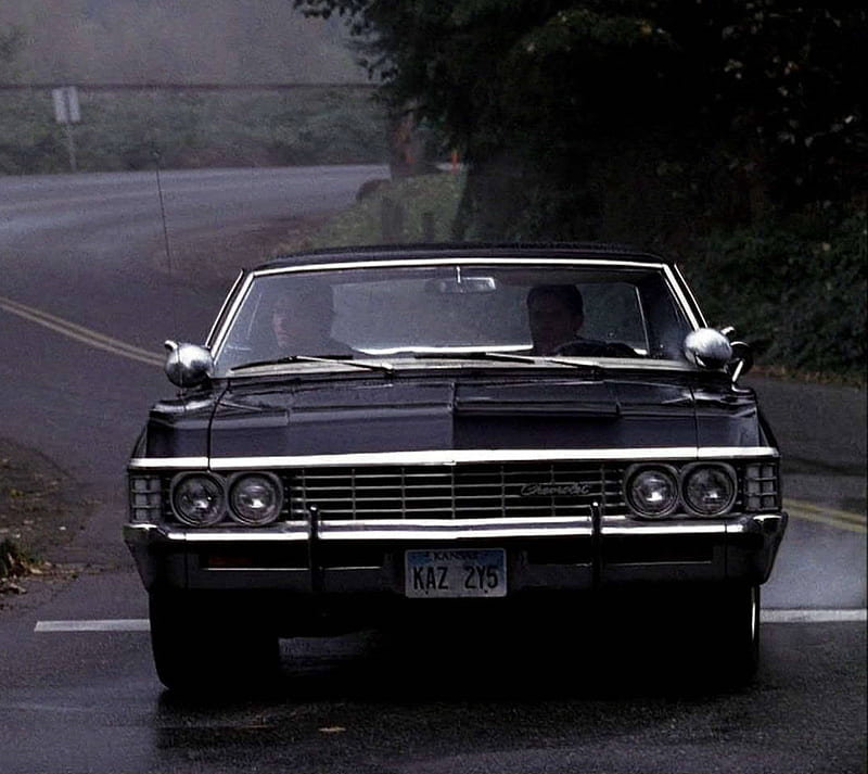 Supernatural Driving, cw, impala, winchester, HD wallpaper