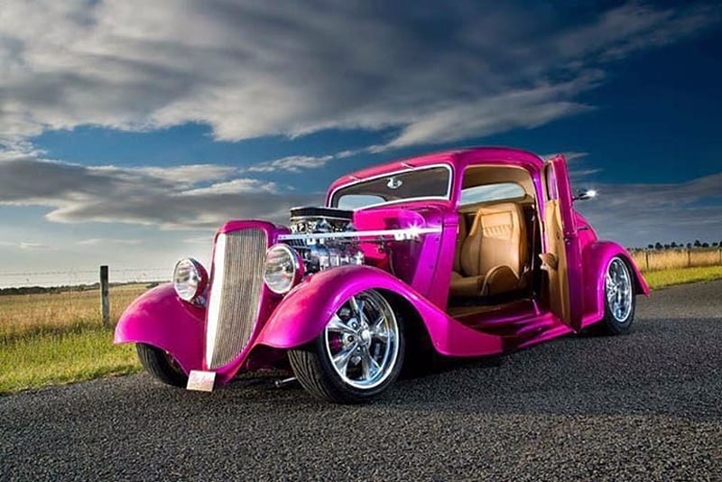 Pink Hot Rod, Other, Pink, Rod, carros, Hot, HD wallpaper | Peakpx