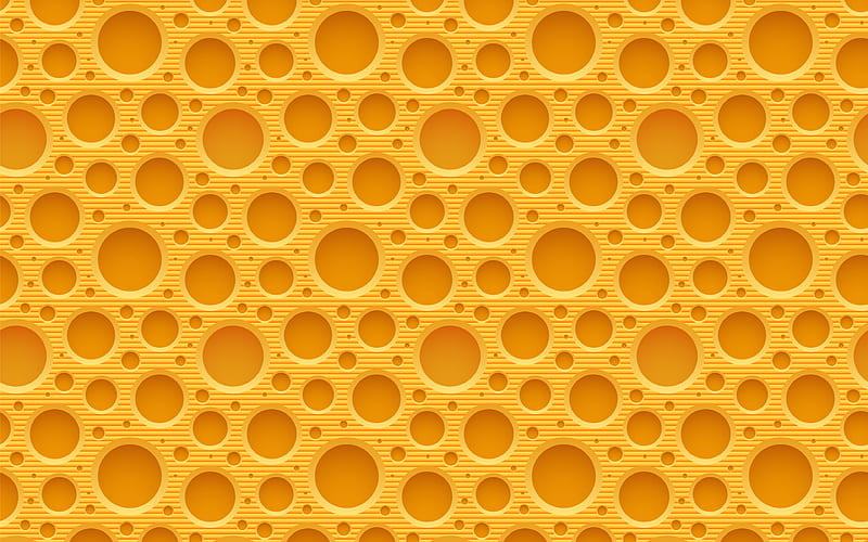 cheese texture food textures, 3D cheese texture, cheese backgrounds, slices of cheese, creative, yellow backgrounds, cheese, HD wallpaper