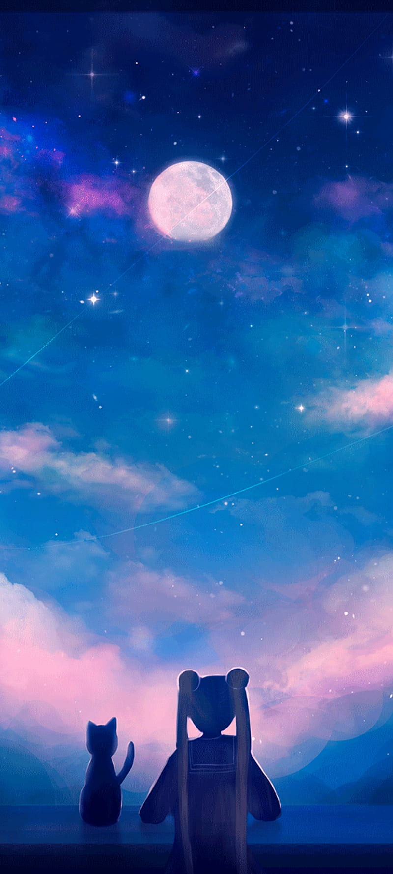 Sailor moon, anime, moon, luna and sailor moon, HD phone wallpaper | Peakpx