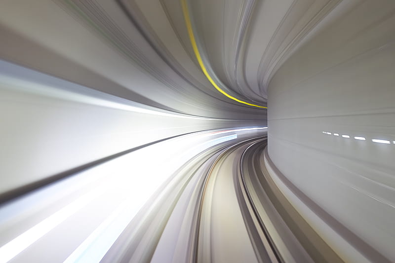 time lapse graphy of tunnel, HD wallpaper