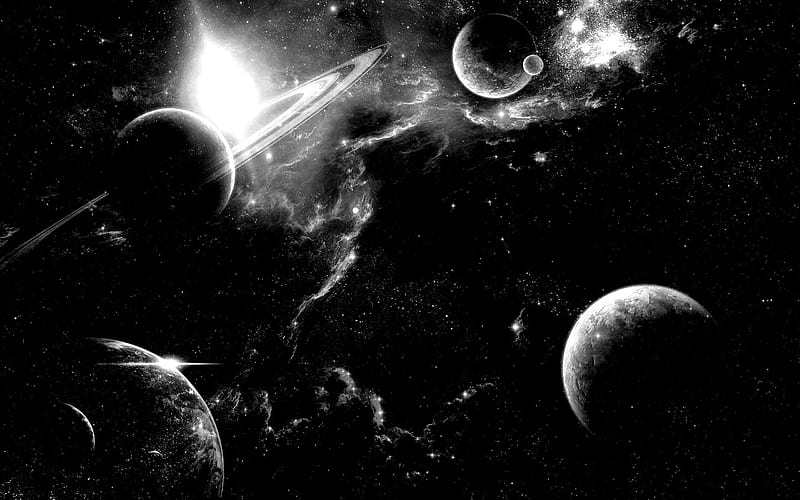 Space world, Stars, space, planets, universal, HD wallpaper