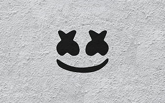 Marshmello Logo, marshmello, logo, music, HD wallpaper