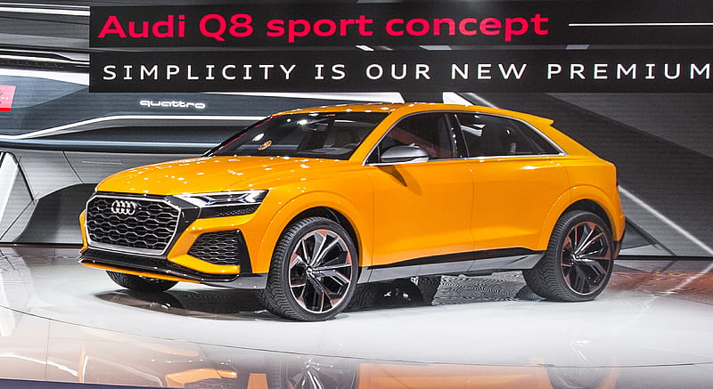 2017 Audi Q8 Sport Concept - Presentation at Geneva Auto Show, car, HD  wallpaper