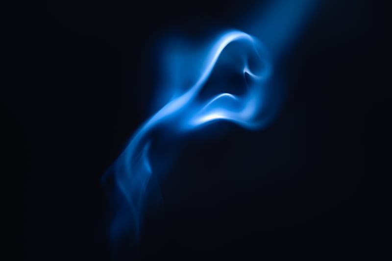 smoke, clot, blue, dark, HD wallpaper
