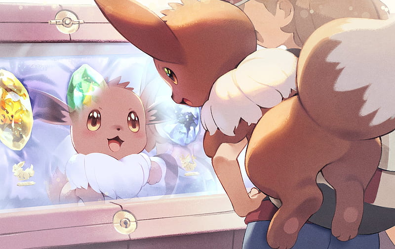 Pokémon, Pokémon: Let's Go Pikachu and Let's Go Eevee, Eevee (Pokémon) , Elaine (Pokémon) , Cute, HD wallpaper