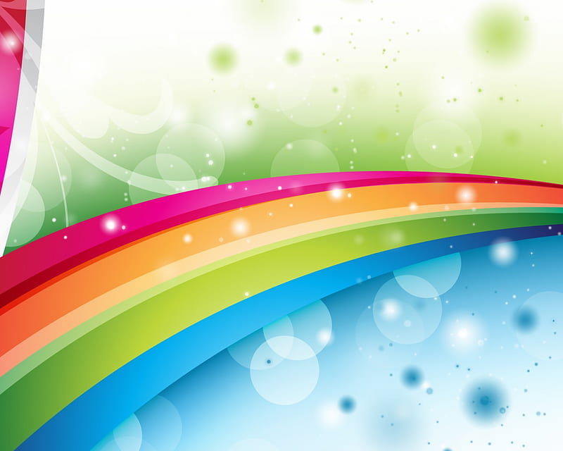Cute Rainbow, Rainbow Tablet, HD wallpaper