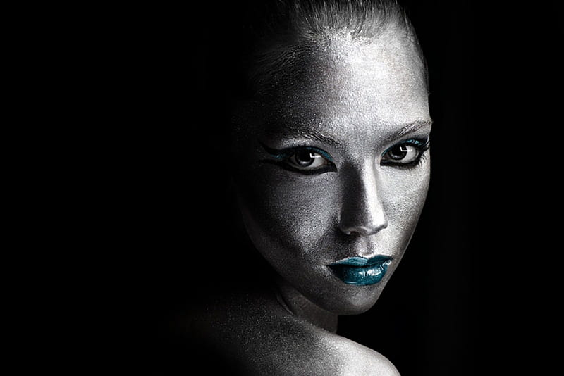 Silver Queen, model, woman, silver, HD wallpaper Silver Queen, model, woman, silver, HD wallpaper