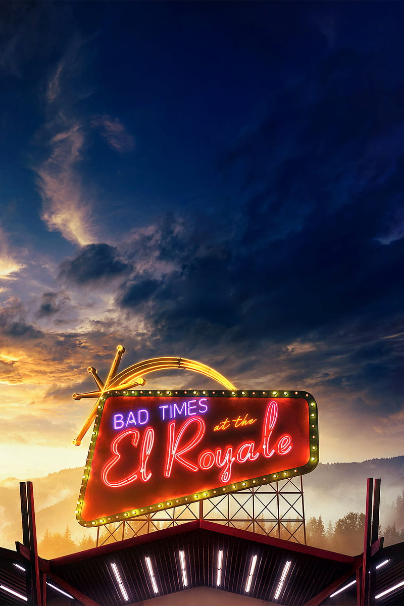 Bad Times El Royale , bad times, at the el royale, 2018, movie, poster, crime, drama, mystery, jeff bridges, dakota johnson, HD phone wallpaper