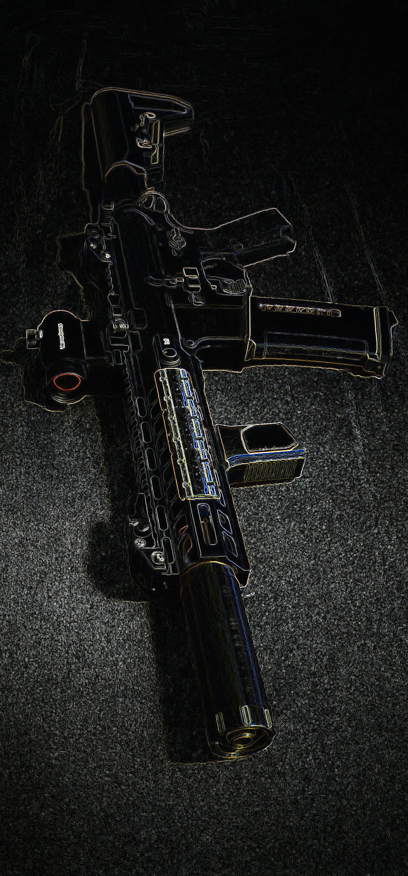 18'' Raven AR15 | LanTac LA-R15 rifle with 18'' Border Stain… | Flickr
