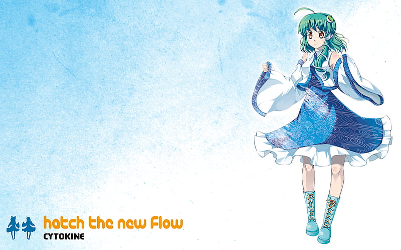 1. Kotiya Sanae Blue Hair - Zerochan Anime Image Board - wide 5