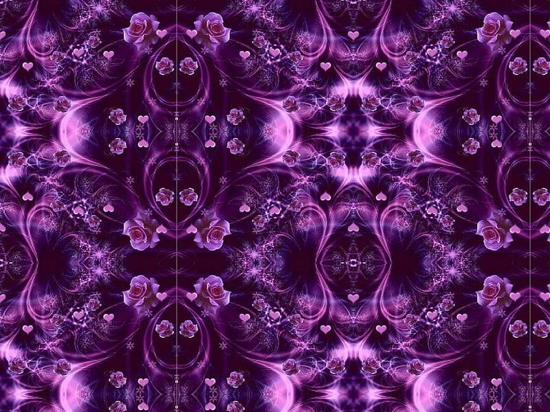 GOTHIC BEAUTY, purple, gothic, flower, desenho, beauty, HD wallpaper
