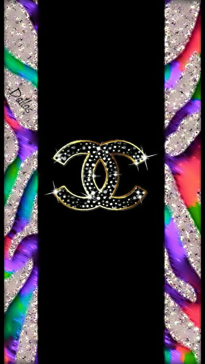 Chanel wild side, 2020, 3d, brands, designer, diamond pattern, popular, rainbow pattern, trends, HD phone wallpaper