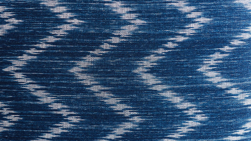 Texture, fabric, white, zig zag, blue, HD wallpaper