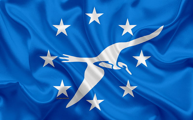 Flag of Corpus Christi silk texture, American city, blue silk flag, Corpus Christi flag, Texas, USA, art, United States of America, Corpus Christi, HD wallpaper