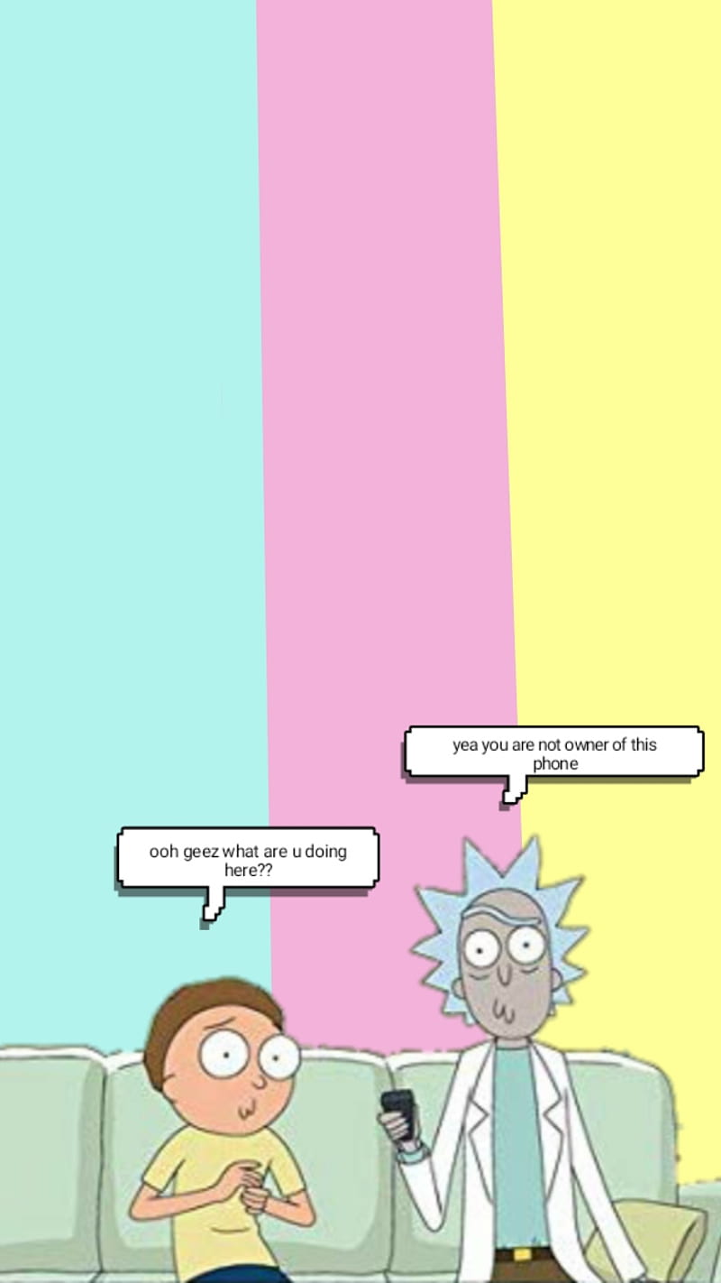 Rick and Morty, lock screen, funny, cool, HD phone wallpaper | Peakpx