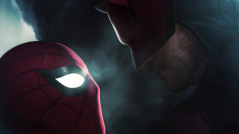 Spiderman vs daredevil, spiderman, superhéroes, arte digital, artista, obra  de arte, Fondo de pantalla HD | Peakpx