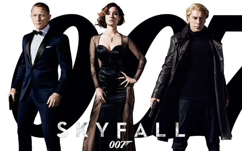 James Bond, Daniel Craig, Movie, Skyfall, Bérénice Marlohe, Sévérine (James Bond), Javier Bardem, Raoul Silva, HD wallpaper
