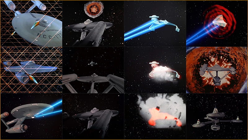 Original Star Trek Series Effects, Space Station K7, Tholian Ships, Enterprise, phasers, Star Trek, Klingon Ship, Planet Killer, HD wallpaper