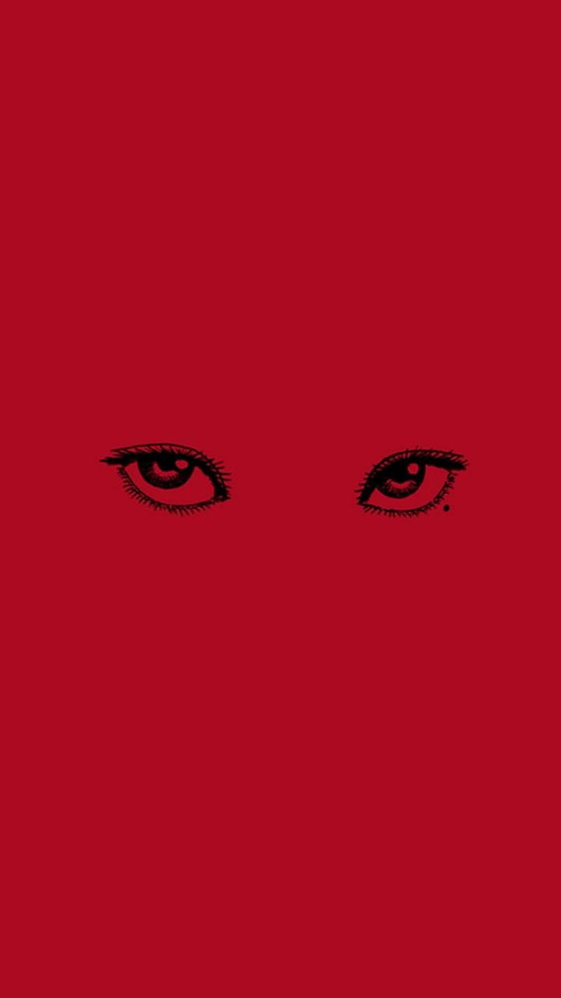 Tomie Eyes 2, red, art, fan, horror, ito, fanart, Junji, Manga, HD phone wallpaper