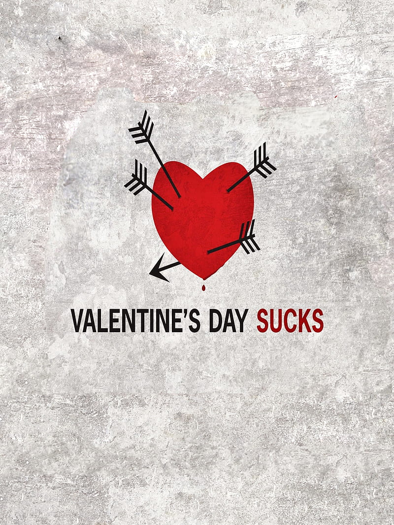 Valentines, broken, hate, heart, love, sucks, HD phone wallpaper