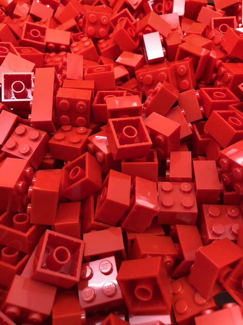 Red Lego Bricks. Lego , Red candy, Red, HD phone wallpaper