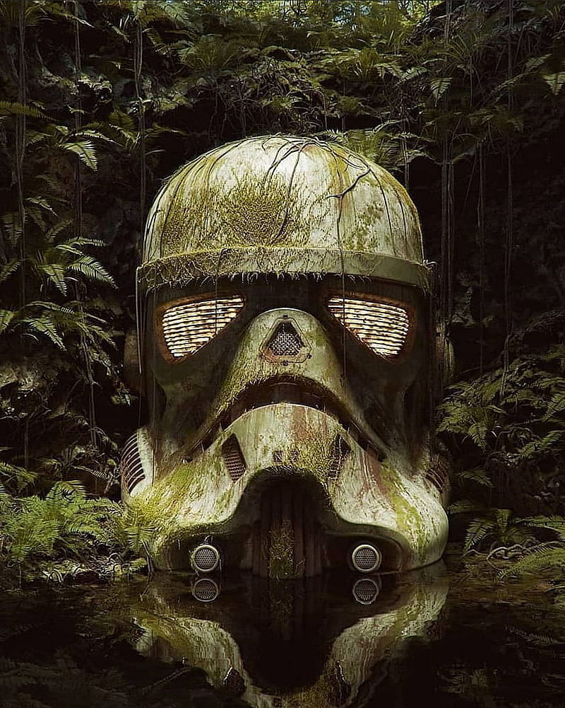 Storm Trooper helmet, legacy, starwars, storm trooper, storm trooper swamp, theme, HD phone wallpaper