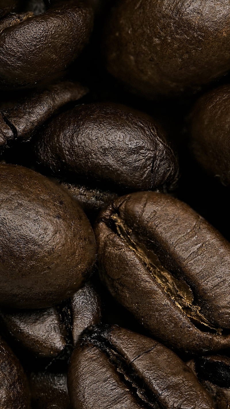 Coffee Beans , coffee beans, close up, black coffee, HD phone wallpaper