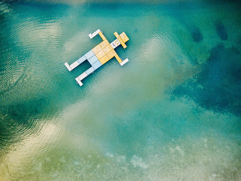 wooden toy floating on body of water, HD wallpaper