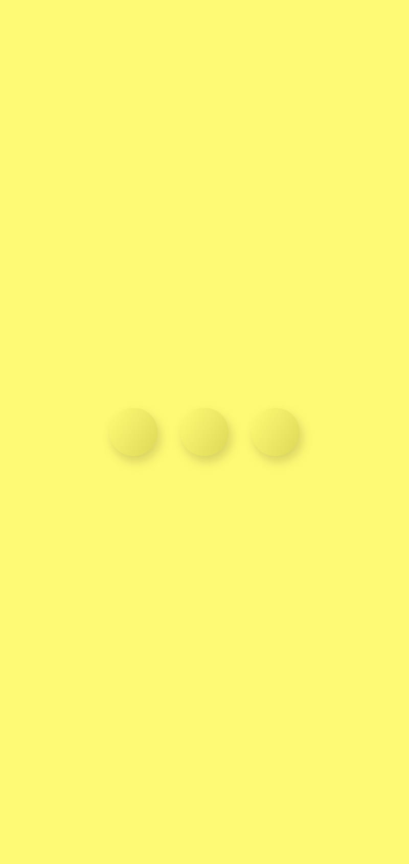 Three dots, circles, flat, lemon, minimal, shades, shadow, yellow, HD ...