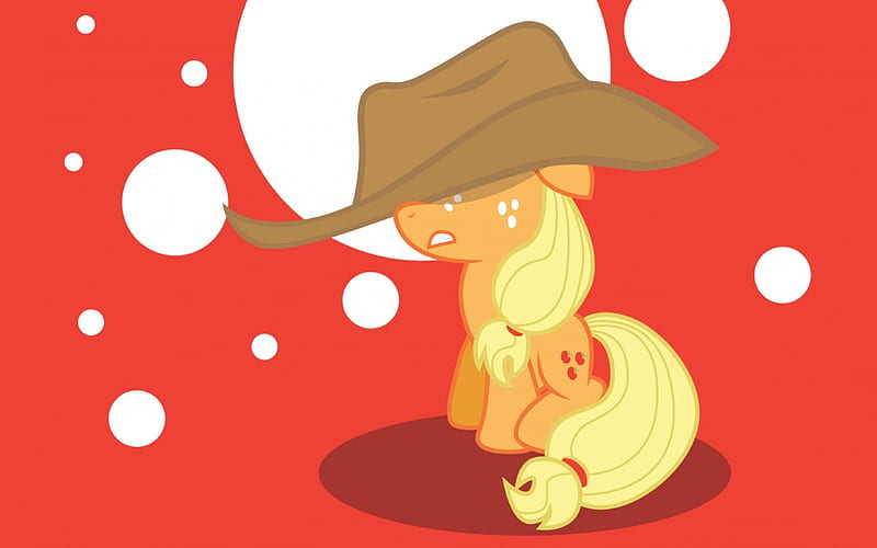 Applejack baby, My Little Pony, Friendship is Magic, Red, Applejack, HD wallpaper