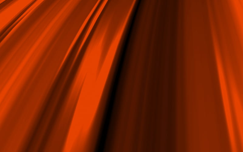 orange 3D waves, wavy patterns, orange abstract waves, orange wavy backgrounds, 3D waves, background with waves, orange backgrounds, waves textures, HD wallpaper