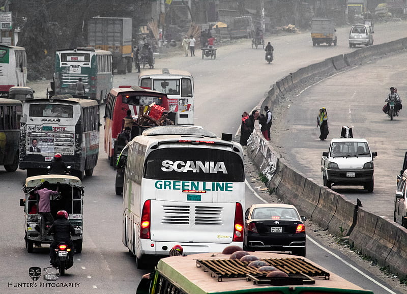 Green Line Paribahan, scania, irizarpb, bus, coach, bangladesh, HD wallpaper