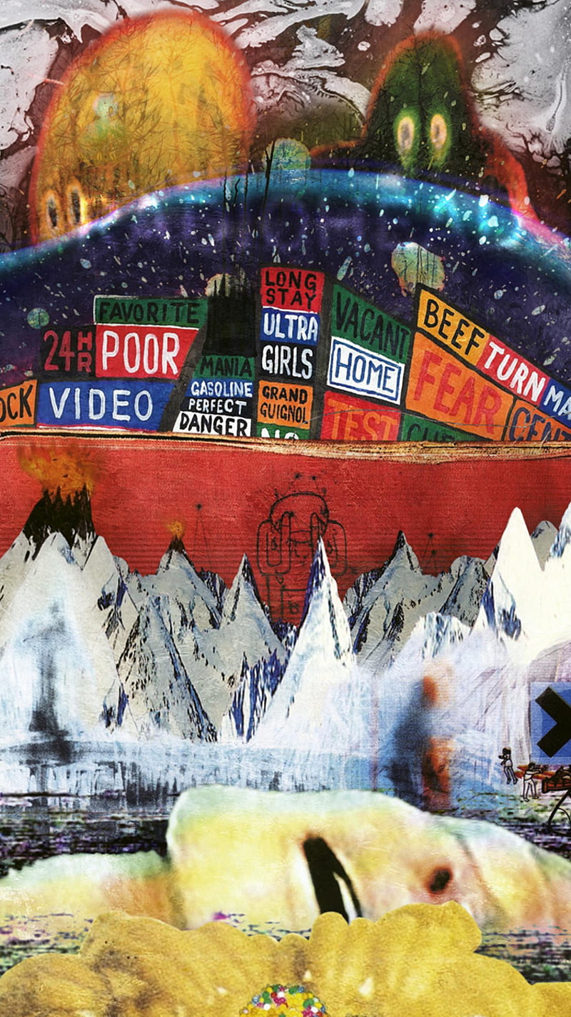 Radiohead album mix, art, donwood, music, HD phone wallpaper | Peakpx