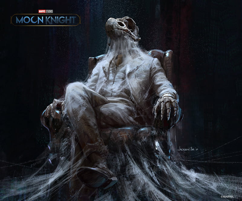 Moon Knight Khonshu Cool Art, HD wallpaper