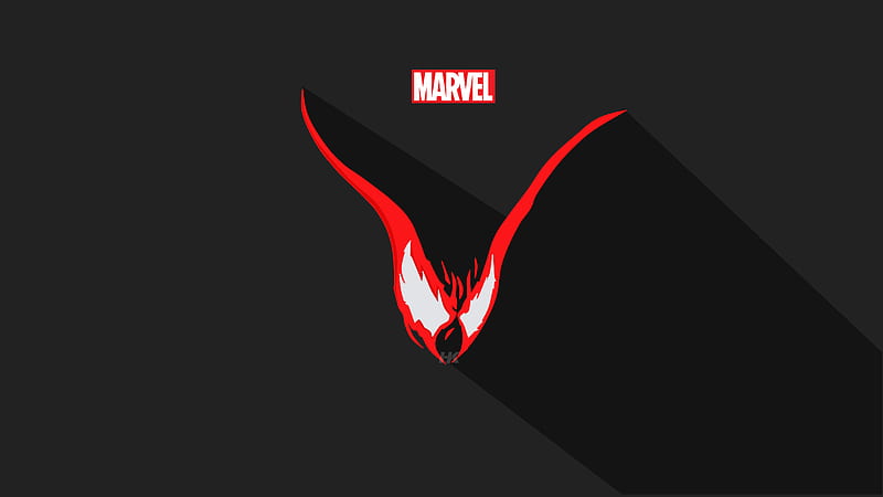 Venom Vector Minimalism , venom, superheroes, minimalism, vector, artstation, HD wallpaper