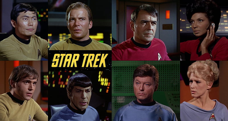 Original Star Trek Main Cast, Star Trek Main Cast, TOS, Uhura, Kirk, Star Trek, Scotty, McCoy, Spock, HD wallpaper