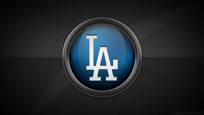 Los Angeles Dodgers Letters LA On Circle Dodgers, HD wallpaper