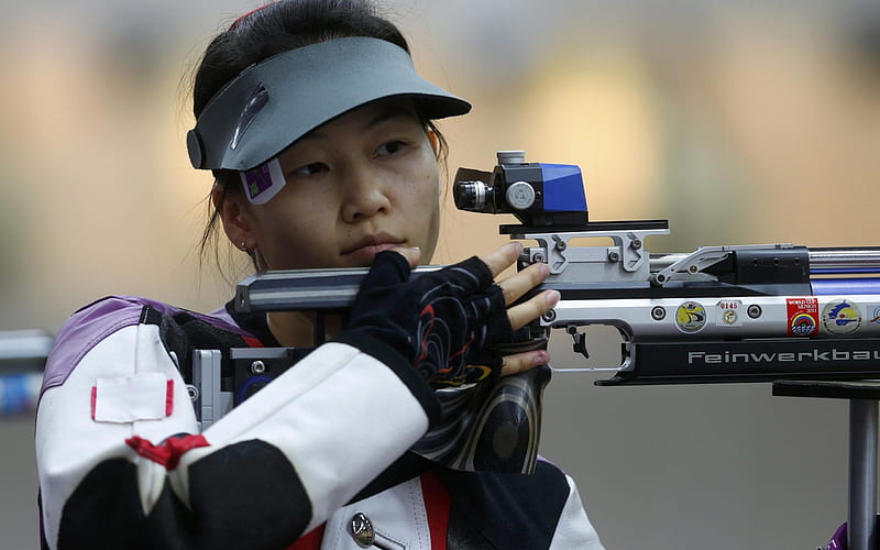 Yi Siling Gold Medal China Shooting Competition-London 2012, HD wallpaper