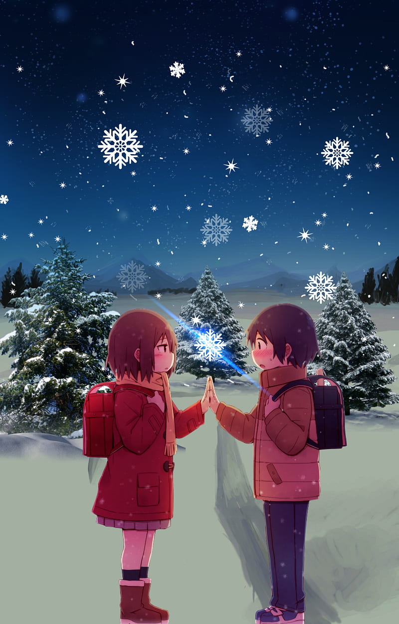 Download Erased Characters In Snowy Weather Wallpaper