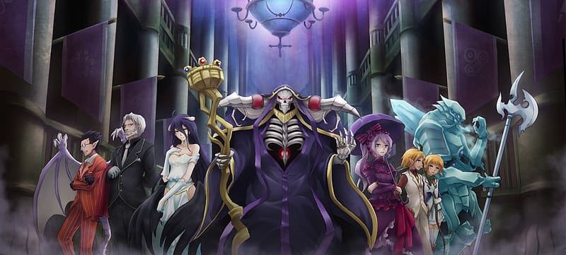 Anime, Overlord, Mare Bello Fiore, Ainz Ooal Gown, Albedo (Overlord), Shalltear Bloodfallen, Demiurge (Overlord), Aura Bella Fiora, Cocytus (Overlord), Great Tomb Of Nazarick, Sebas Tian, HD wallpaper
