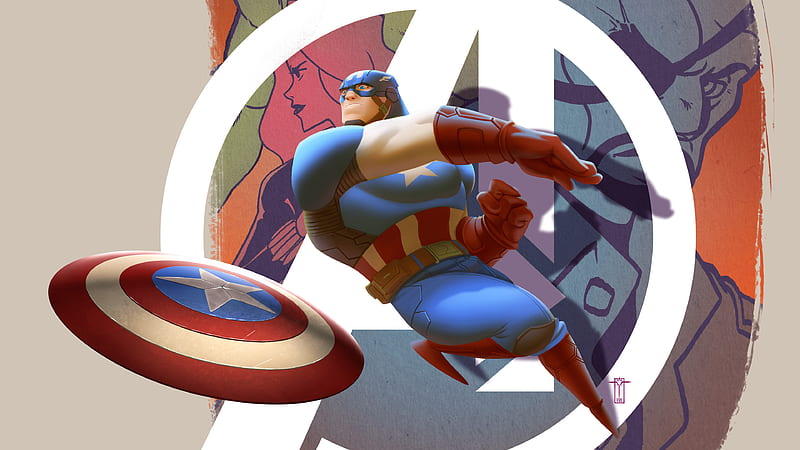 Captain America Illustration , captain-america, illustration, superheroes, artist, artwork, digital-art, behance, HD wallpaper