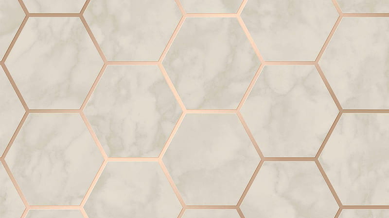Mármol de mármol hexagonal de metro de oro rosa, Fondo de pantalla HD |  Peakpx