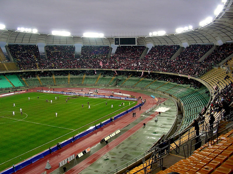 Stadio San Nicola, architecture, modern, stadium, HD wallpaper