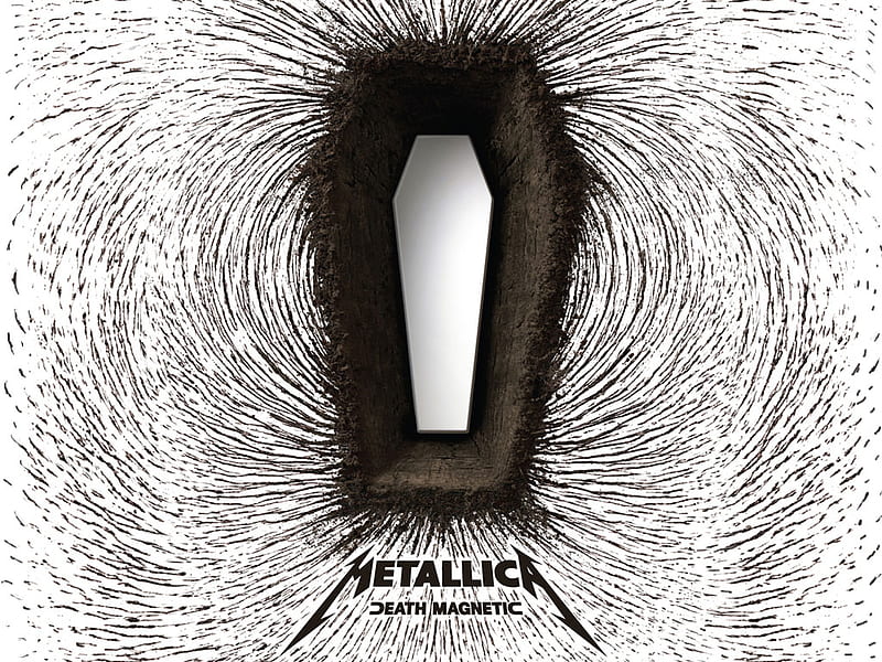 Metallica (Death Magnetic), music, band, cover, metallica, death magnetic, album, HD wallpaper
