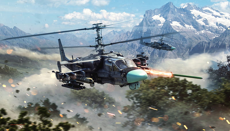 Helicopter War Thunder, HD wallpaper
