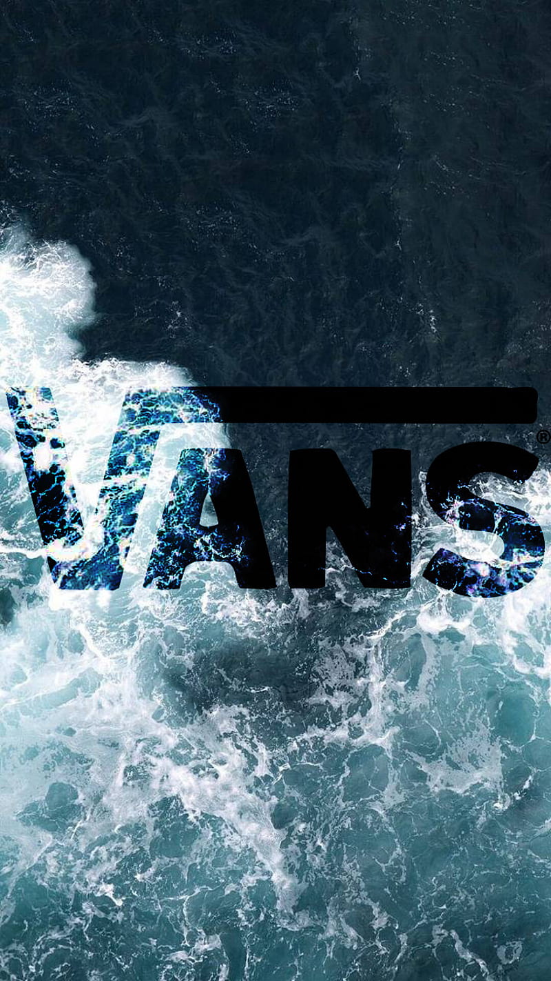 Vans wave, blue, dark, sea, shark, shoes, skate, water, waves, HD phone wallpaper