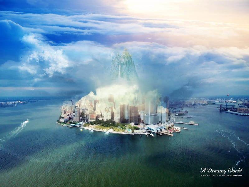 A Dreamy World Series dream landscape full range of second 25, HD wallpaper